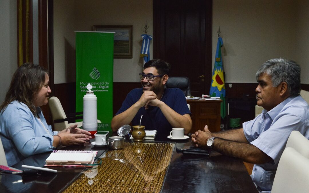 El Intendente Municipal dialogó con la Coordinadora Regional de Salud Mental