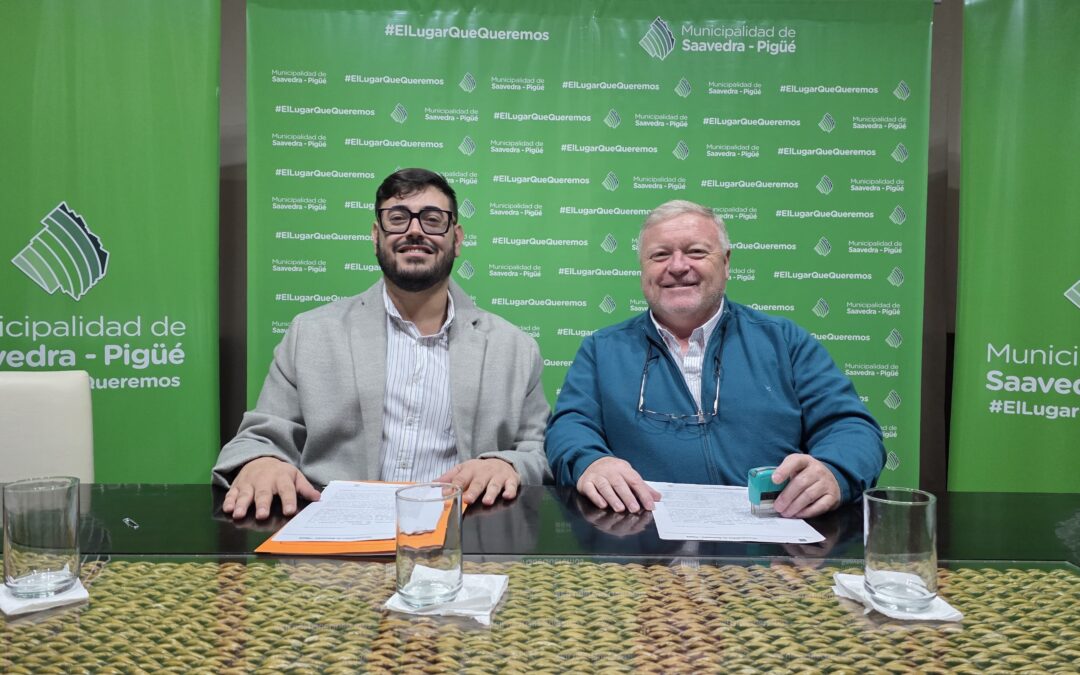 Avanza la obra de 32 viviendas en Pigüé: se firmó el convenio para la provisión de electricidad