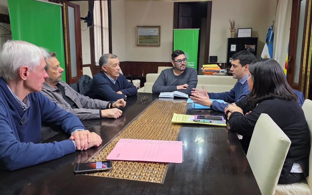 El Intendente Matias Nebot recibió a la Cooperativa Eléctrica de Goyena